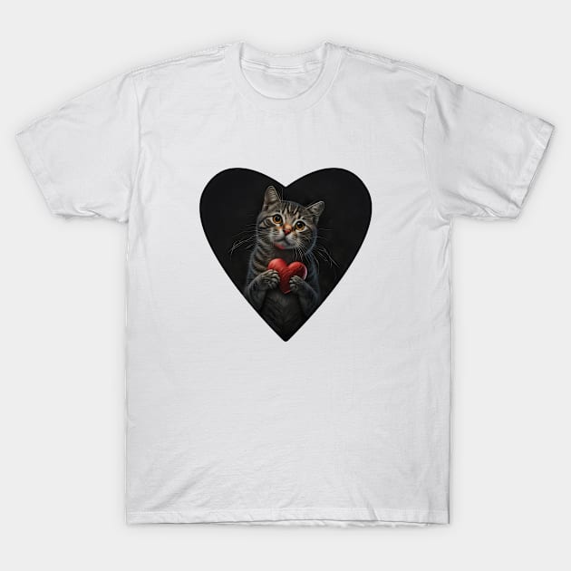 Cat love T-Shirt by AnimeMerchNPrints